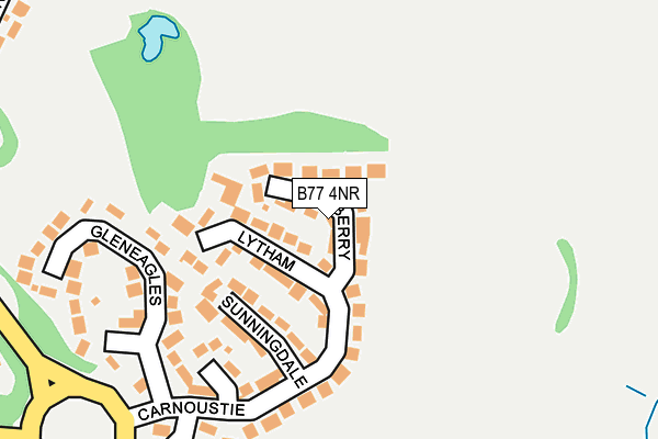 B77 4NR map - OS OpenMap – Local (Ordnance Survey)