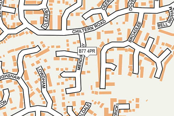 B77 4PR map - OS OpenMap – Local (Ordnance Survey)