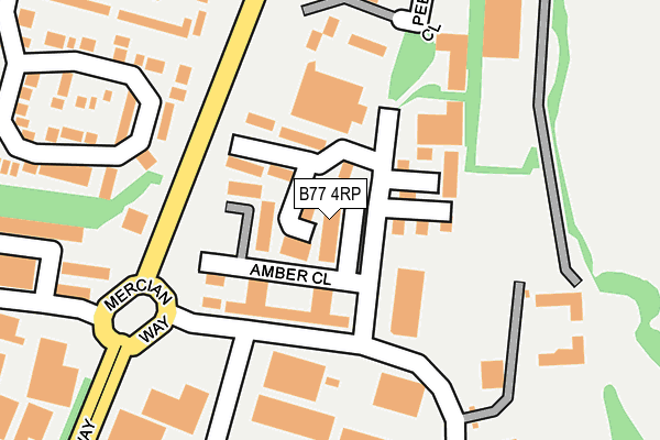 B77 4RP map - OS OpenMap – Local (Ordnance Survey)