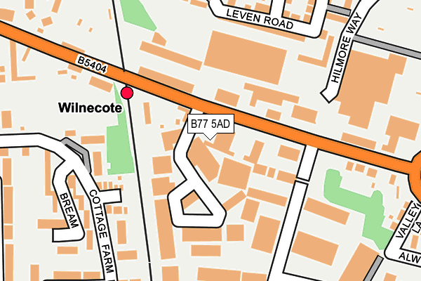 B77 5AD map - OS OpenMap – Local (Ordnance Survey)