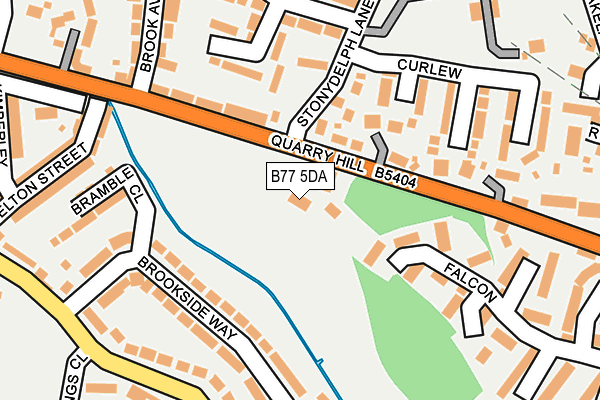 B77 5DA map - OS OpenMap – Local (Ordnance Survey)