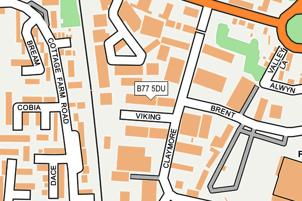 B77 5DU map - OS OpenMap – Local (Ordnance Survey)