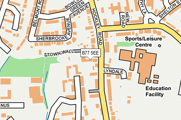 B77 5EE map - OS OpenMap – Local (Ordnance Survey)