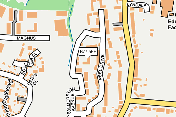 B77 5FF map - OS OpenMap – Local (Ordnance Survey)