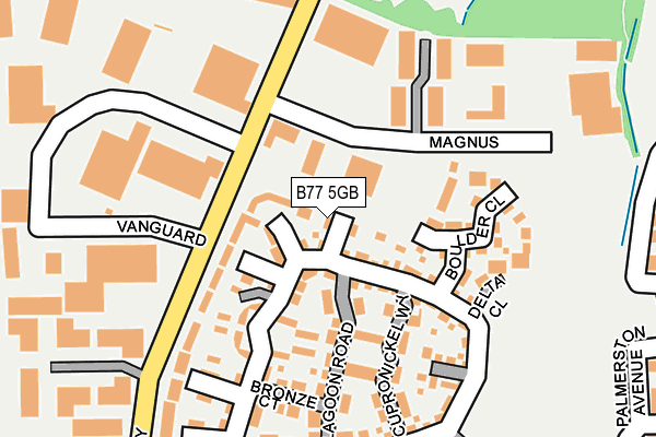 B77 5GB map - OS OpenMap – Local (Ordnance Survey)