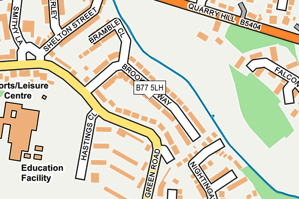 B77 5LH map - OS OpenMap – Local (Ordnance Survey)