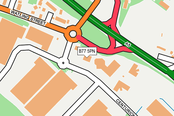 B77 5PN map - OS OpenMap – Local (Ordnance Survey)