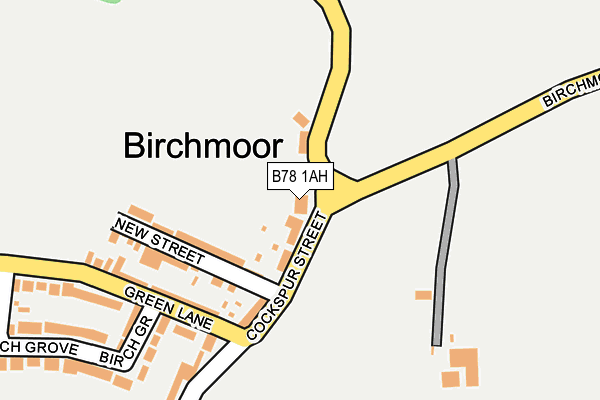 B78 1AH map - OS OpenMap – Local (Ordnance Survey)