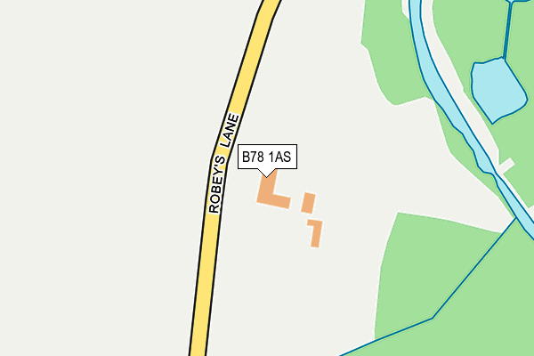B78 1AS map - OS OpenMap – Local (Ordnance Survey)
