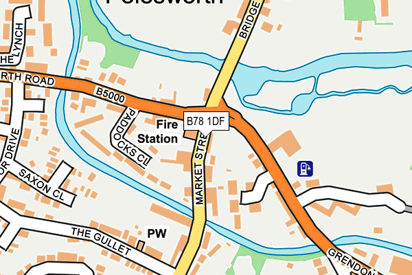 B78 1DF map - OS OpenMap – Local (Ordnance Survey)