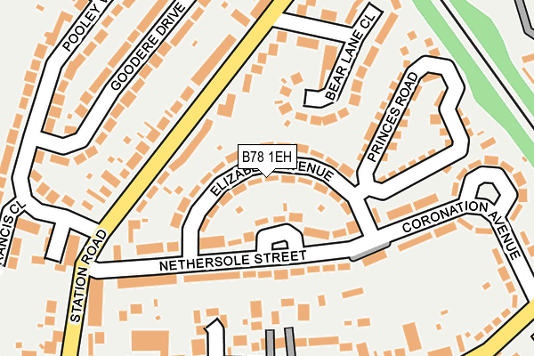 B78 1EH map - OS OpenMap – Local (Ordnance Survey)