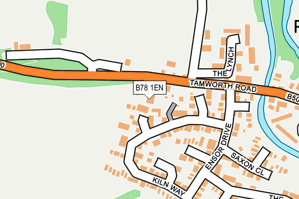 B78 1EN map - OS OpenMap – Local (Ordnance Survey)