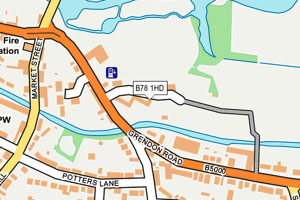 B78 1HD map - OS OpenMap – Local (Ordnance Survey)