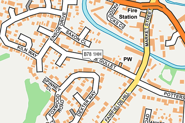 B78 1HH map - OS OpenMap – Local (Ordnance Survey)