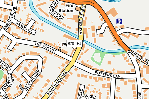 B78 1HJ map - OS OpenMap – Local (Ordnance Survey)