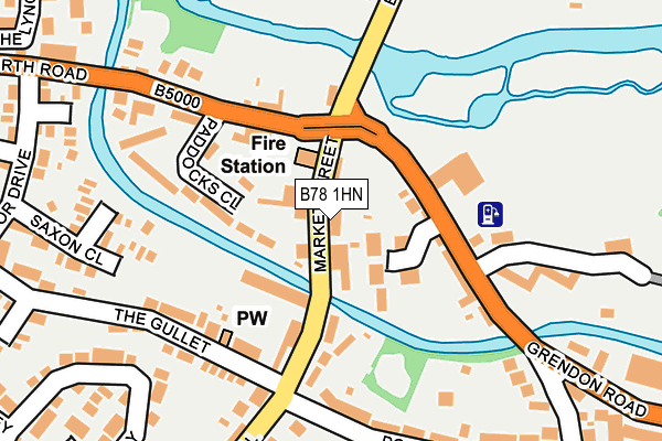 B78 1HN map - OS OpenMap – Local (Ordnance Survey)