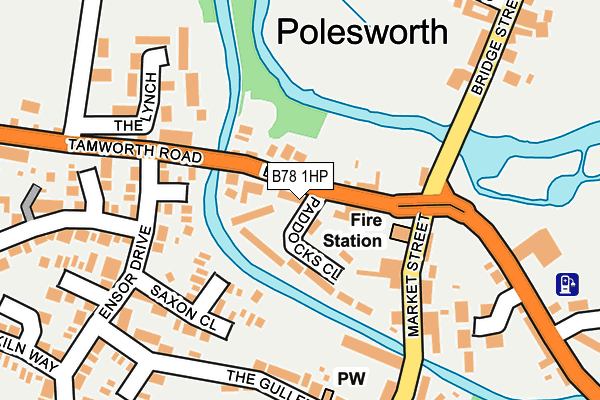 B78 1HP map - OS OpenMap – Local (Ordnance Survey)