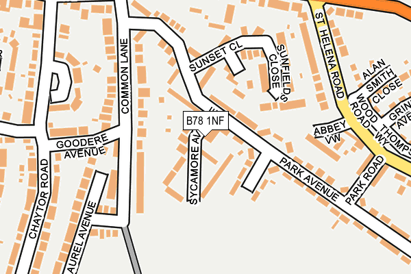 B78 1NF map - OS OpenMap – Local (Ordnance Survey)