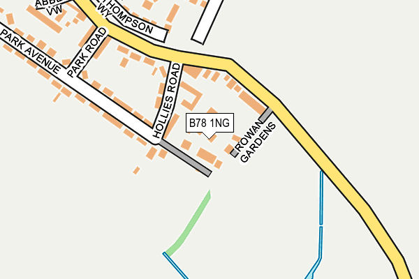 B78 1NG map - OS OpenMap – Local (Ordnance Survey)