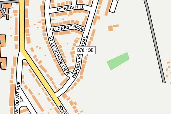 B78 1QB map - OS OpenMap – Local (Ordnance Survey)