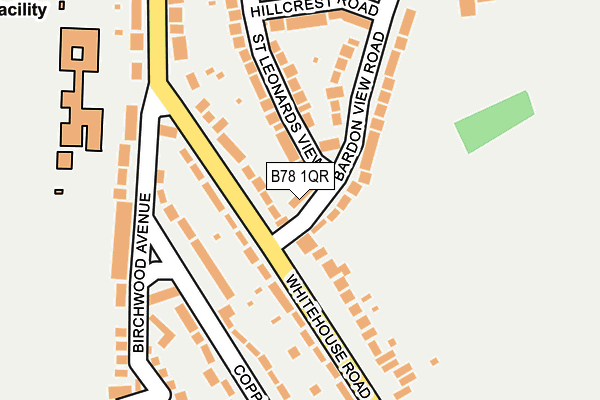 B78 1QR map - OS OpenMap – Local (Ordnance Survey)