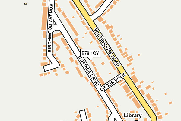 B78 1QY map - OS OpenMap – Local (Ordnance Survey)