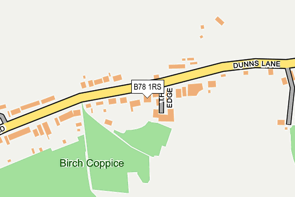 B78 1RS map - OS OpenMap – Local (Ordnance Survey)