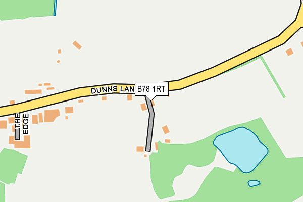 B78 1RT map - OS OpenMap – Local (Ordnance Survey)