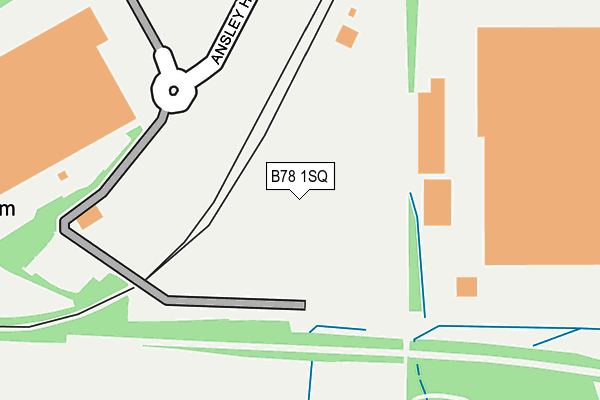 B78 1SQ map - OS OpenMap – Local (Ordnance Survey)