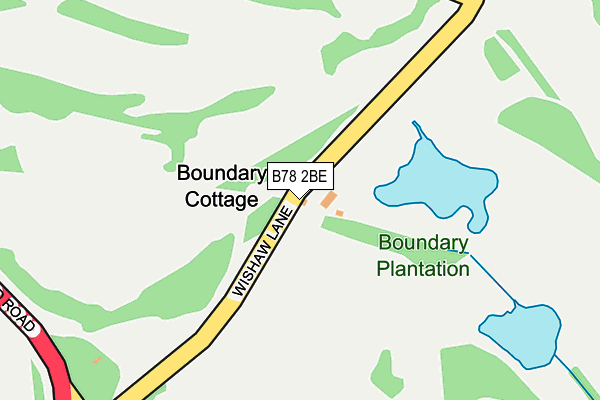 B78 2BE map - OS OpenMap – Local (Ordnance Survey)