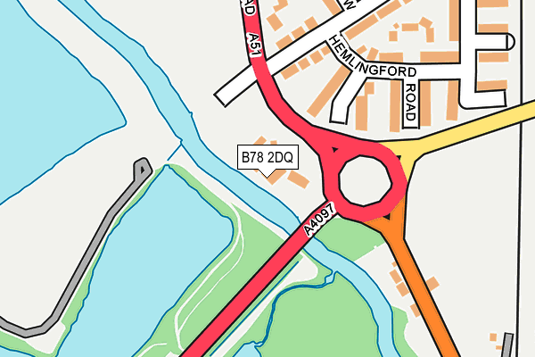 B78 2DQ map - OS OpenMap – Local (Ordnance Survey)