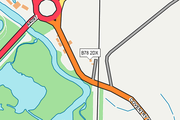 B78 2DX map - OS OpenMap – Local (Ordnance Survey)