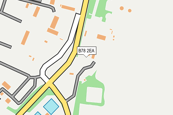 B78 2EA map - OS OpenMap – Local (Ordnance Survey)
