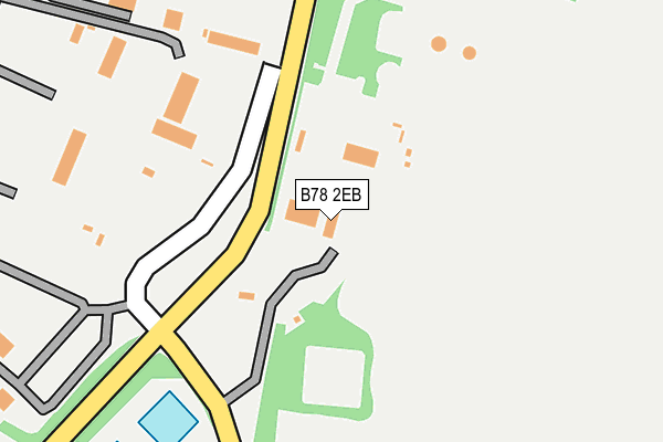 B78 2EB map - OS OpenMap – Local (Ordnance Survey)