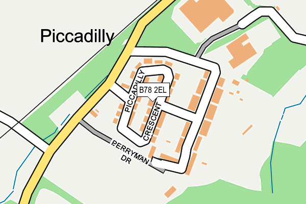 B78 2EL map - OS OpenMap – Local (Ordnance Survey)