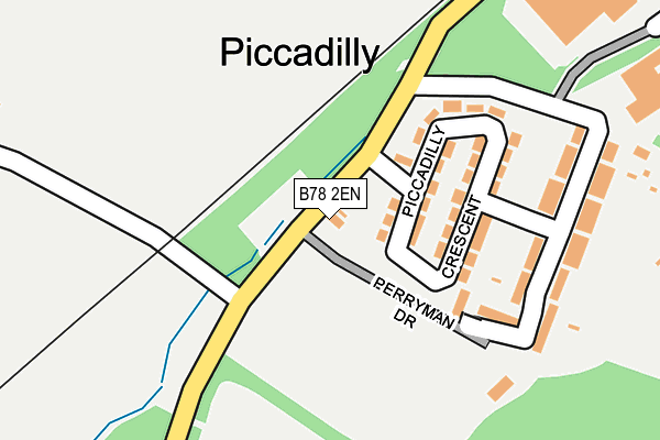 B78 2EN map - OS OpenMap – Local (Ordnance Survey)