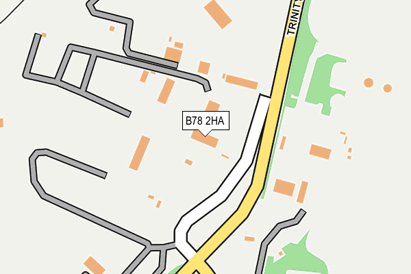 B78 2HA map - OS OpenMap – Local (Ordnance Survey)