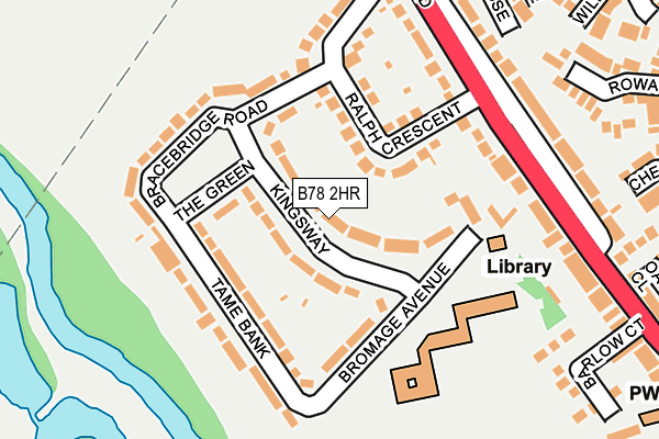 B78 2HR map - OS OpenMap – Local (Ordnance Survey)