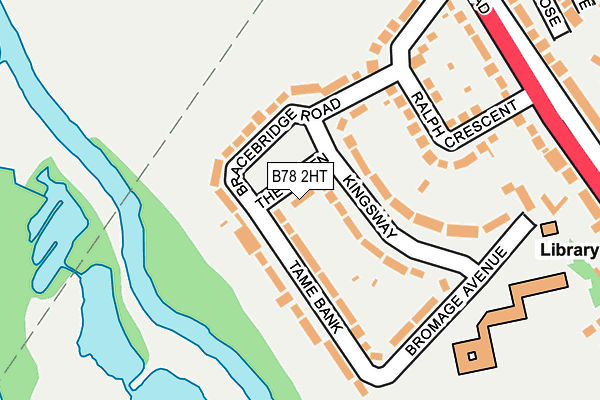 B78 2HT map - OS OpenMap – Local (Ordnance Survey)