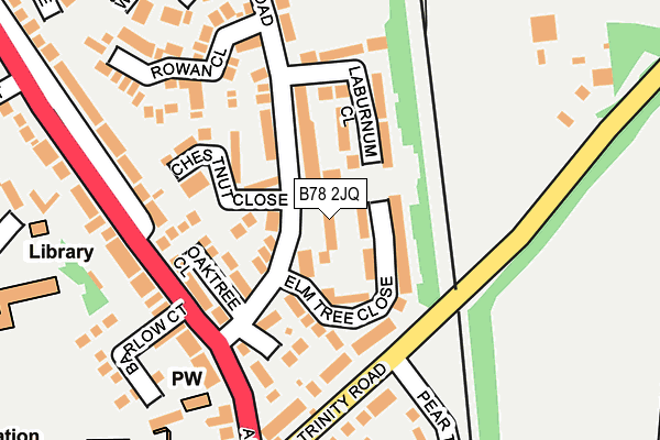 B78 2JQ map - OS OpenMap – Local (Ordnance Survey)