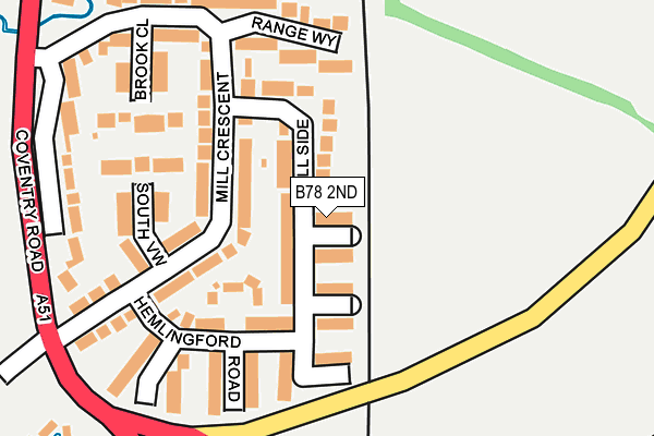 B78 2ND map - OS OpenMap – Local (Ordnance Survey)