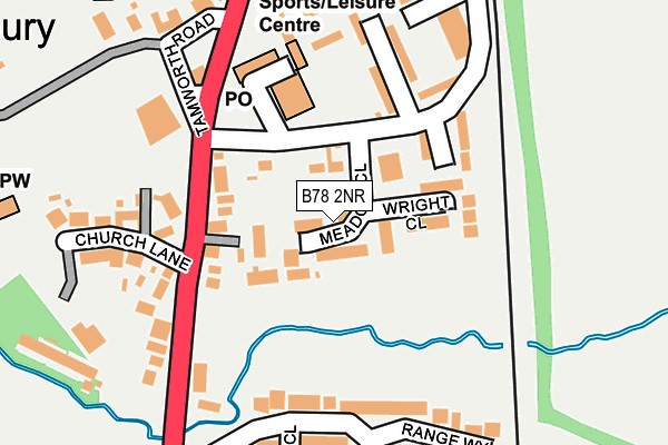 B78 2NR map - OS OpenMap – Local (Ordnance Survey)