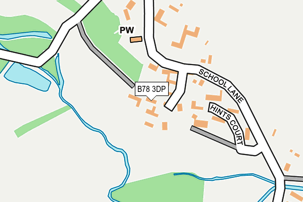 B78 3DP map - OS OpenMap – Local (Ordnance Survey)