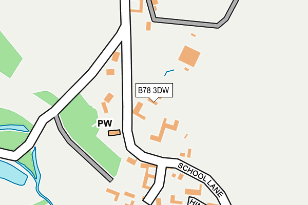 B78 3DW map - OS OpenMap – Local (Ordnance Survey)
