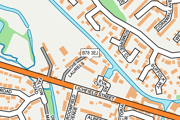 B78 3EJ map - OS OpenMap – Local (Ordnance Survey)