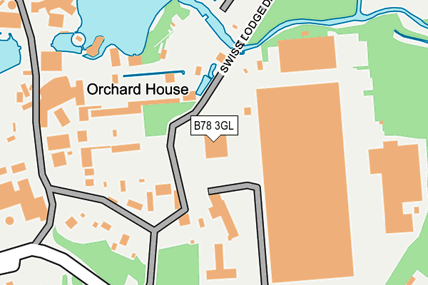 B78 3GL map - OS OpenMap – Local (Ordnance Survey)