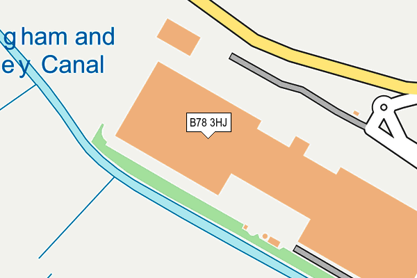 B78 3HJ map - OS OpenMap – Local (Ordnance Survey)