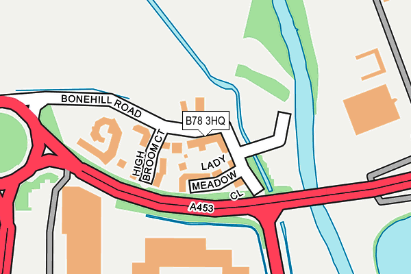 B78 3HQ map - OS OpenMap – Local (Ordnance Survey)
