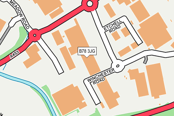 B78 3JG map - OS OpenMap – Local (Ordnance Survey)