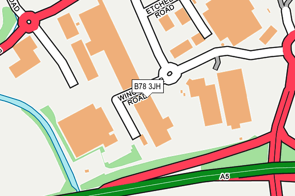 B78 3JH map - OS OpenMap – Local (Ordnance Survey)